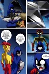 Teen Titans Comic – Raven vs Flash